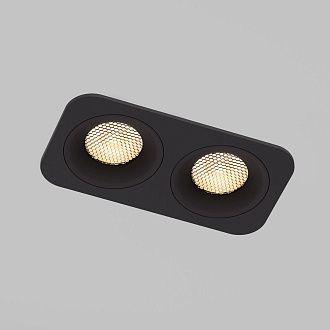 Светильник встраиваемый Tetro 20W 3000K черный IP44 15277/LED Elektrostandard  4690389217913, a071316