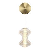 Бра 14*22*-42 см, 1*LED, 6W, 3000K, ST-Luce Spine SL6136.201.01, золотой