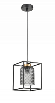 Подвесной светильник 17*17*146 см, 1*E27 черный, золото Vele Luce Morrison VL5472P01