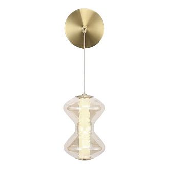 Бра 14*22*-42 см, 1*LED, 6W, 3000K, ST-Luce Spine SL6136.201.01, золотой