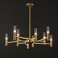 Люстра на штанге INGARDA A L10 81*81*195 см, 10*G4*30W, ImperiumLoft ingarda01, Латунь