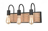 Бра 15*45*24 см, 3*E27 черный, коричневый Vele Luce Tower VL6362W03