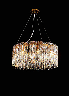 Люстра 600*250, 8*E14, 40W NewRgy Cristallo F53-ф600*H250 GOLD BRONZE, GOLD BRONZE