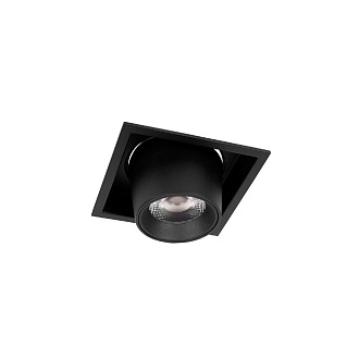 Встраиваемый светильник 8*8*6 см, 1*LED*7W 4000K LOFT IT Flash 10319/B Black черный, вр 7,5 см