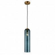 Светильник подвесной Omnilux Parrini OML-99616-01, бронза/бирюзовый