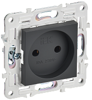SKANDY Розетка без з/к/ш 10А SK-R02T титан IEK, SK-R10-10-K48