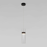 Подвесной светильник Eurosvet Lumen 50244/1 LED черный/прозрачный