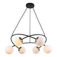 Люстра подвесная 72*35/80 см, 6*E14 Lussole LSP-8890 черный