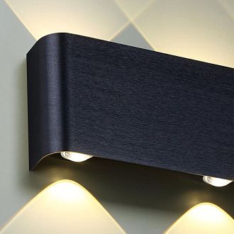 Настенный светильник 46 см, 8W, 3000K, Odeon Light Hightech Magnum 7191/8WL, черный