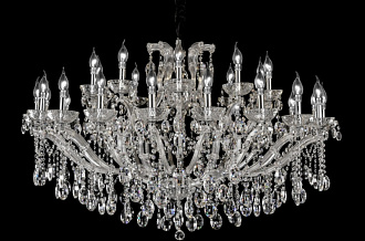 Люстра 120 см, Crystal Lux HOLLYWOOD SP20+10 CHROME Хром/Прозрачный