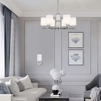 Бра 20*12*27 см, 1 E14*40W,  К, Eurosvet Caprera 60146/1, никель