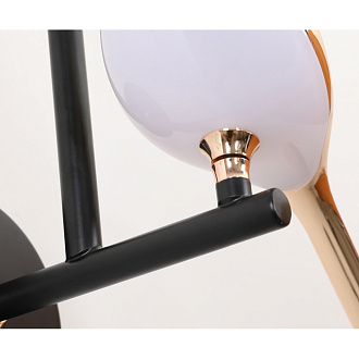 Бра с птичкой 20W, 4000K Kink Light Арси KIN08446-2,33 черный/золото