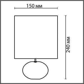 Настольная лампа 24 см, 1*E14*40W, Lumion Ramora 8135/1T, бежевый