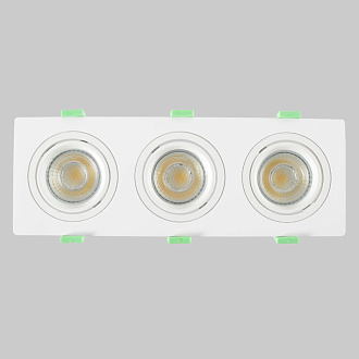 Встраиваемый светильник 26 см, Crystal Lux CLT 002C3 WH V2, белый, вр 23,5*8 см