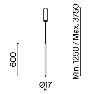 Подвесной светильник 1,7*1,7*375 см, LED, 11W, 3000К, Maytoni Halo MOD246PL-L12BSK латунный