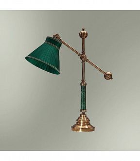 Настольная лампа Good light (Фотон) с абажуром 21-42.59/3859, бронза, зеленый
