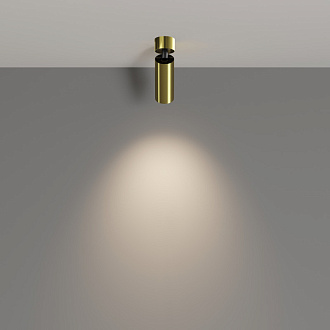 Спот 5,2*5,2*16 см, LED, 12W, 4000К, Maytoni Technical FOCUS LED C055CL-L12W4K-W-BS латунный