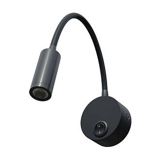 Бра 2,8*6,3*40,3 см, *3W, 4000K, Lightstar Omega 200247, Черный