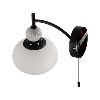 Бра с выключателем *16*22-22 см, 1*E14*40W, Lumion Gloriya LUM8273/1W, черный; серый