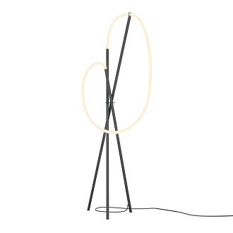 Торшер с диммером 45*45*162 см, LED*36W, 3000K, Maytoni Crochet MOD369FL-L36B3K, черный