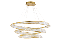 Люстра 600*800*1000*1200, LED, 180W 4000K NewRgy LED D2057-DW-6+8+10 BRASS, Бронза