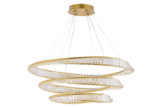 Люстра 600*800*1000*1200, LED, 180W 4000K NewRgy LED D2057-DW-6+8+10 BRASS, Бронза