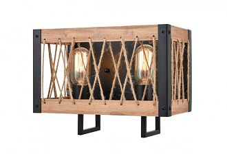 Бра 18*30*23 см, 2*E27 античный черный Vele Luce Cubo VL6052W02