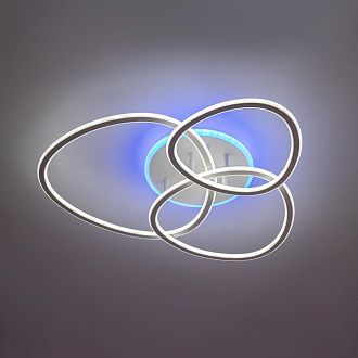 Люстра потолочная 80*13 см, LED 130W 3000-5500K Citilux TRIO CL215B130 белый