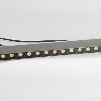 Линейно-подвесной светильник 120*50/120 см, 1*led*40W 3000K Lussole Lassen LSP-7256 серый/черный