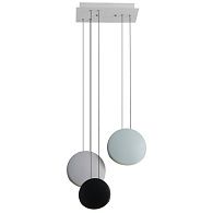 Подвес 50*20*180 см, 3*LED*10W, 3000K Gerhort G52188/3WT WT+GN+BK, Белый
