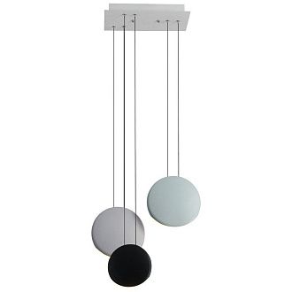 Подвес 50*20*180 см, 3*LED*10W, 3000K Gerhort G52188/3WT WT+GN+BK, Белый