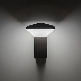 Светильник уличный 13*17 см, LED 6W, 4000K, 450Lm, 1-2 м2, IP54 Citilux CLU02W, черный