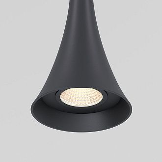 Подвесной акцентный светильник 6*6*142 см, LED, 5W, 3000K, Elektrostandard Hall 50314 LED, черный