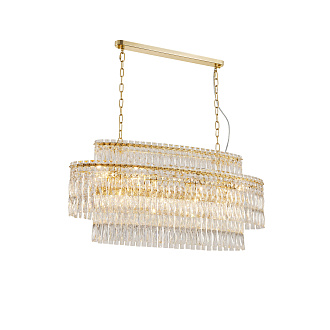 Люстра L1000 x W300 x H460 (1000), мм, 14*40W (560W), H GOLD (Золото) NewRgy M32-L1000*W300*H460 H GOLD