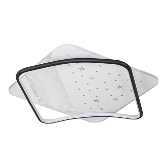 Светильник 55*55*7 см, LED 78W, 3000 / 6000K, Черный, Белый LED4U L1037-520 BK