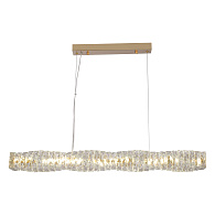 Линейно-подвесной светильник Lussole LSP-7068, 100*20 см, блестящее золото