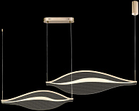 Подвесная люстра 150*50,5*150 см, LED, 33W, 3000K Wertmark Hetti WE450.02.303, золотой