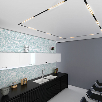 Трековый светильник 60 см, 20W, 3000K, Elektrostandard Slim Magnetic L02 85002/01, черный