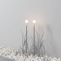 Ландшафтный светильник *4,4*-80 см, *LED*2,4W, 3000K, Maytoni Outdoor Shin O523FL-L2PT3K, Платина