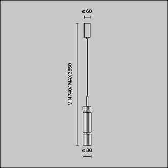 Светильник 8 см, 12W, 3000K, Maytoni MOD272PL-L12BS3K1, латунь