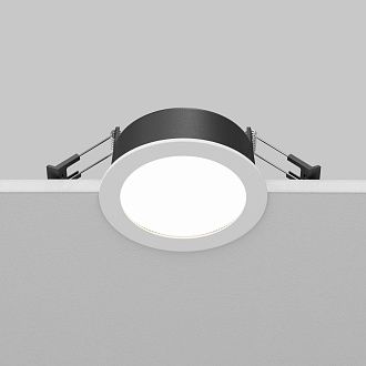 Встраиваемый светильник 10*5 см, вр 9 см, 1*GX53*12W, K, Maytoni Orb DL130-GX53-W, Белый