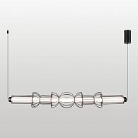 Линейно-подвесной светильник 107*25-170 см, 1*LED, 17W, 3000K, Lussole Howard LSP-7349, черный