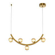 Подвесной светильник 60*8*332,5 см, LED, 12W, 3000К, Maytoni Ambre MOD331PL-L12BS3K латунный