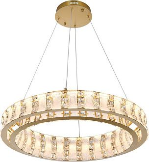 Люстра подвесная 80 см, 100W, 3000-6000K, Stilfort 4037/03/08P, золото