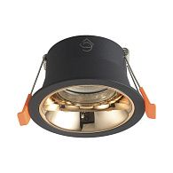 Встраиваемый светильник 9 см, Crystal Lux CLT 081C BL-GO, черный-золото