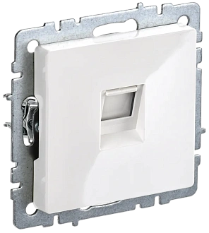 BRITE Розетка компьютерная RJ45 кат.5E РК10-БрБ белый