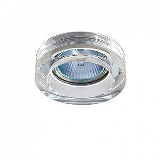 Встраиваемый спот Lightstar Lei Mini cr 006130, 8 см хром, стекло