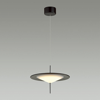 Светодиодный светильник 38 см, 16W, 3000K, Odeon Light Steka 5012/16L, черный