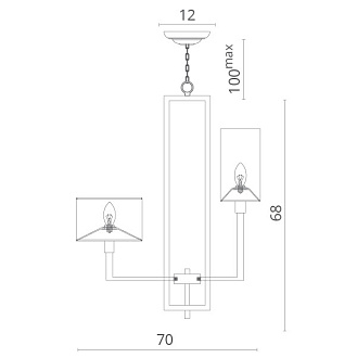 Подвесная люстра Divinare Porta 5933/01 LM-8