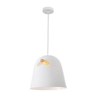 Подвесной светильник 30*30 см, 1*E27, 60W, Divinare Platea 5085/33 SP-1, Белый